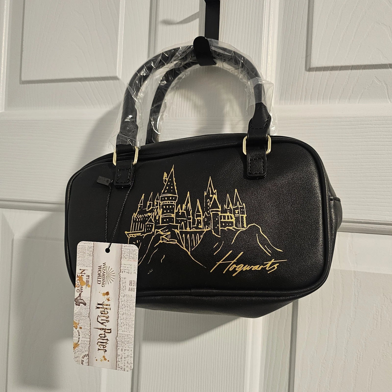 HARRY POTTERCastle Pattern Zipper Closure Handbag, Gifts