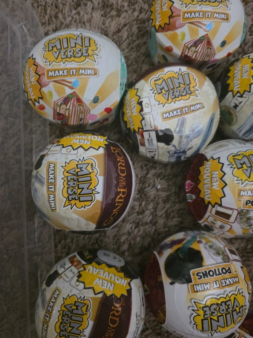 MGA's Miniverse Lord Of The Rings & Harry Potter Blind Pkgs. 9 Items