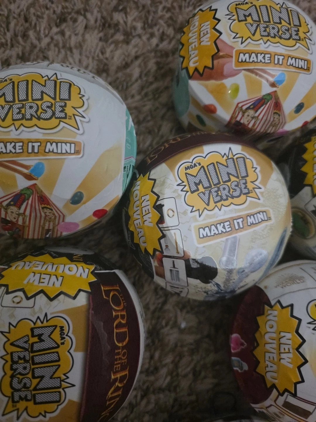 MGA's Miniverse Lord Of The Rings & Harry Potter Blind Pkgs. 9 Items